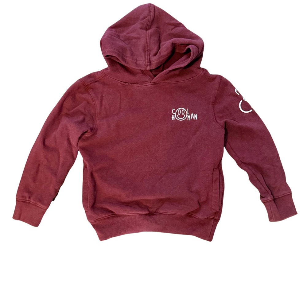 Crumbs boys cool human maroon sweatshirt size 4 in excellent condition